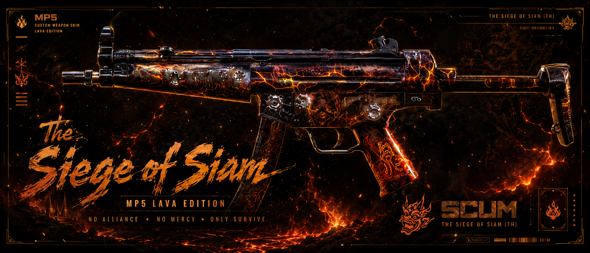 MP5-LAVA 9mm Inferno Edition
